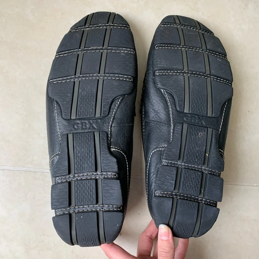 Black loafers